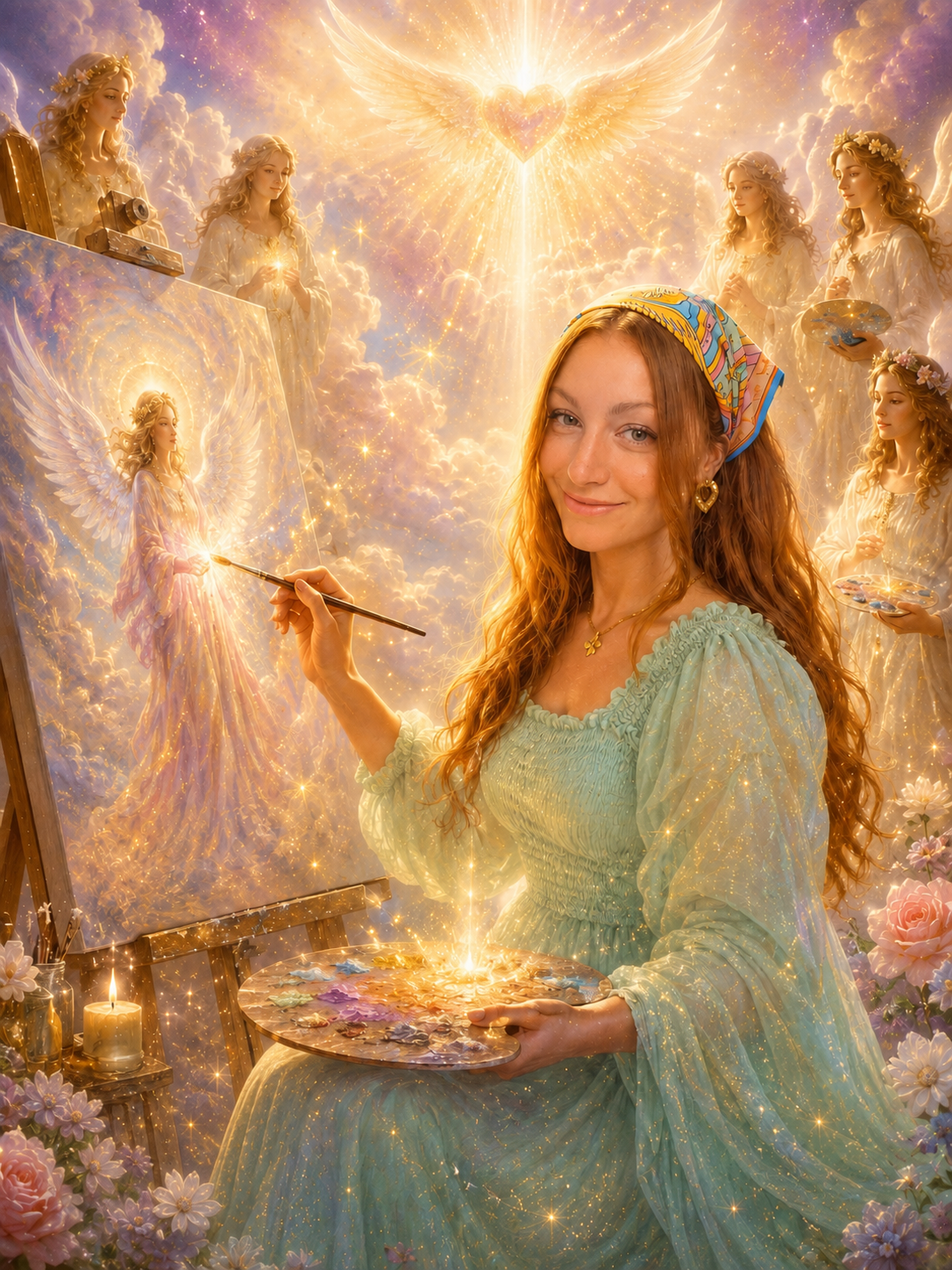 Šárka Kocůrková při tvorbě